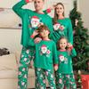 Festive Christmas Family Pajama Set Adorable Santa Print Soft Fabric For Everyone