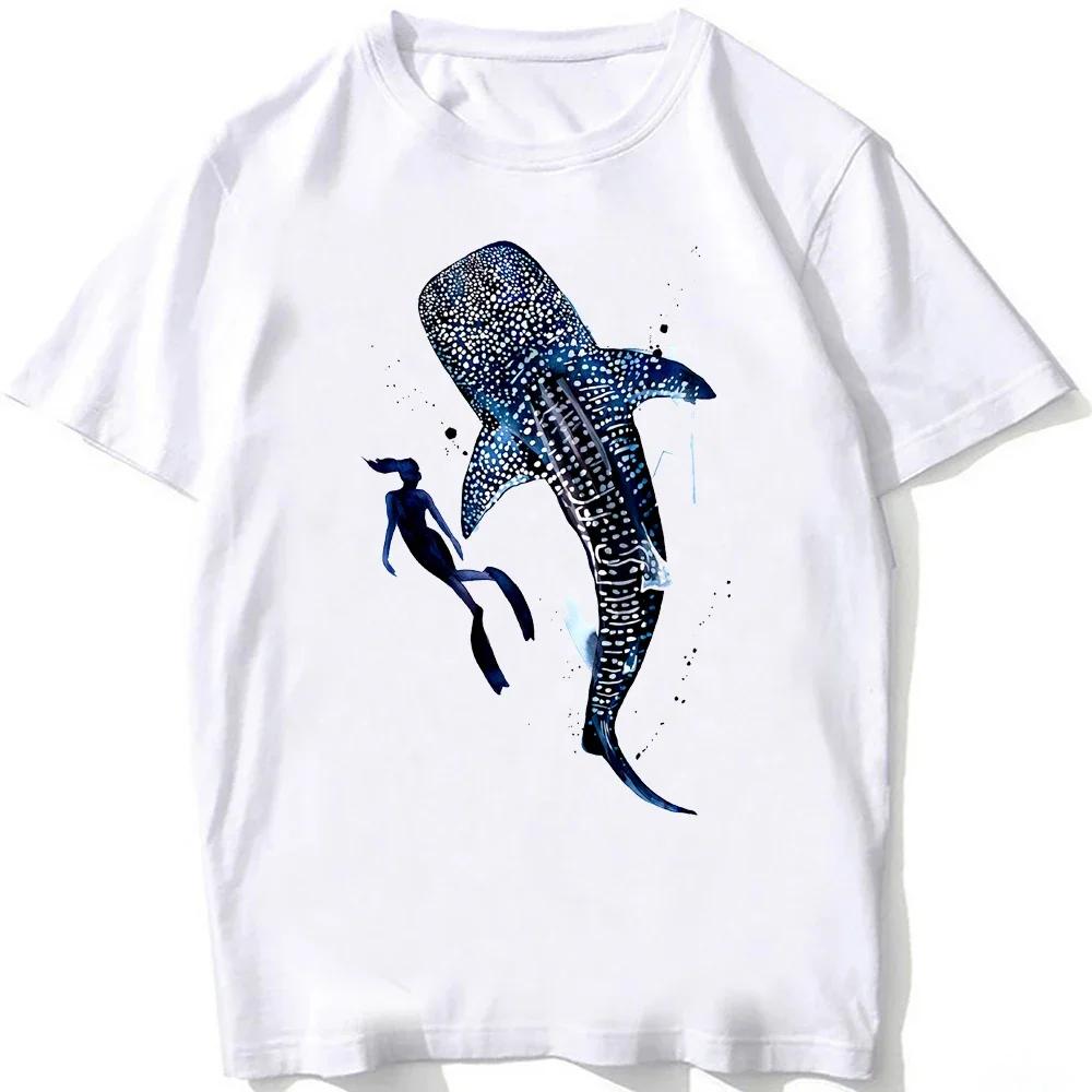 Dive To The Depths Of The Ocean with Whale Shark Art TShirt Unisex Men Great White Shark Anatomy T-Shirt Hip Hop Boy Casual Tees