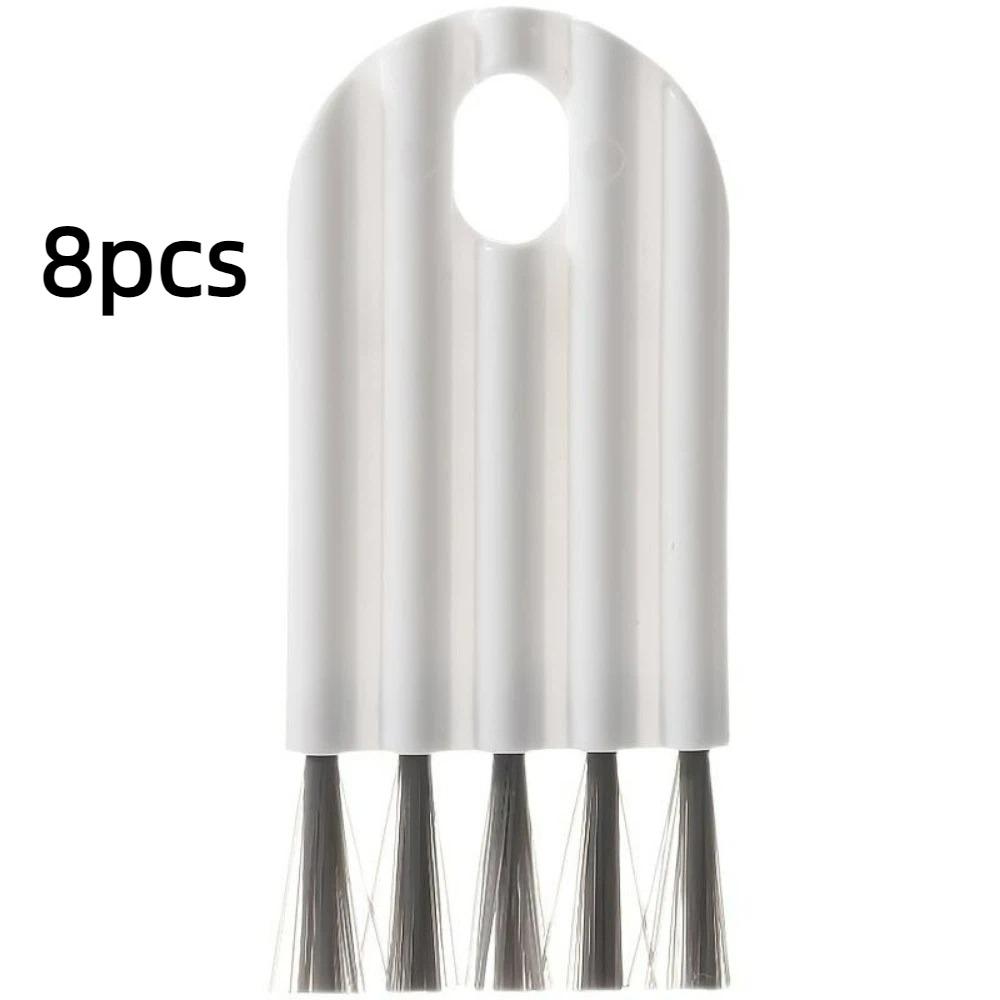 1/2/4/6/8 Pcs Multifunctional Keyboard Cleaning Brush Cup Lid Cleaning Brush Insulated Cup Groove Milk Bottle Gap Brushing