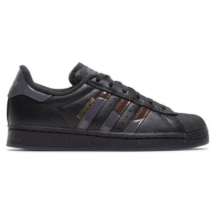 Dime x adidas Superstar ADV Carbon Brown Unisex Tenisky Černá Šedá-Pět FZ6003