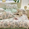 New Floral Bedding Set Fashion Ins Duvet Cover Flat Sheet Pillowcases No Filler Full Queen Size Hotel Home Soft Bed Linens