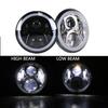 7-inch RGB LED Wrangelight: Bluetooth Controlled, 40W Modified Car Headlights for Wrangler.