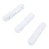3PCS Fin Box Set PVC Surfboard Surf Fins Plugs Set with Screws Key for Paddle Board Fin Replacement White