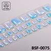 Popular Style New 3D Waterproof Nail Sticker Plastic UV Free Nail Wraps Toe Wraps