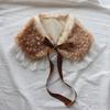 Bandeau pour la tête Dessin animé Cerf Poilu Jambières Épaisses pour Femmes Vêtements d'extérieur Bord en Dentelle Accessoires de Fête de Vacances Costume de Père Noël de Performance