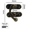 New Chinese Style Tin Box Clasp, Buckle & Hook for Wine or Gift Boxes