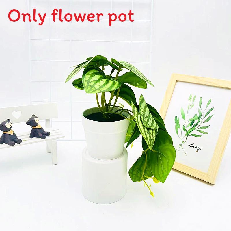 Simulation Epipremnum Aureum Potted Artificial Plant Decor Ornament