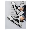 Mens Breathable Thick Sole Trendy Versatile Casual White Sports Sneakers
