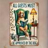 Retro Metal Sign Cute Pets Wall Decor Tin Plate Art for Living Room Bar Cafe