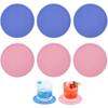 10Pcs Round Silicone Coaster Heat Resistant Non Slip Cup Mat Waterproof Drink Pad For Home Kitchen Table Decoration
