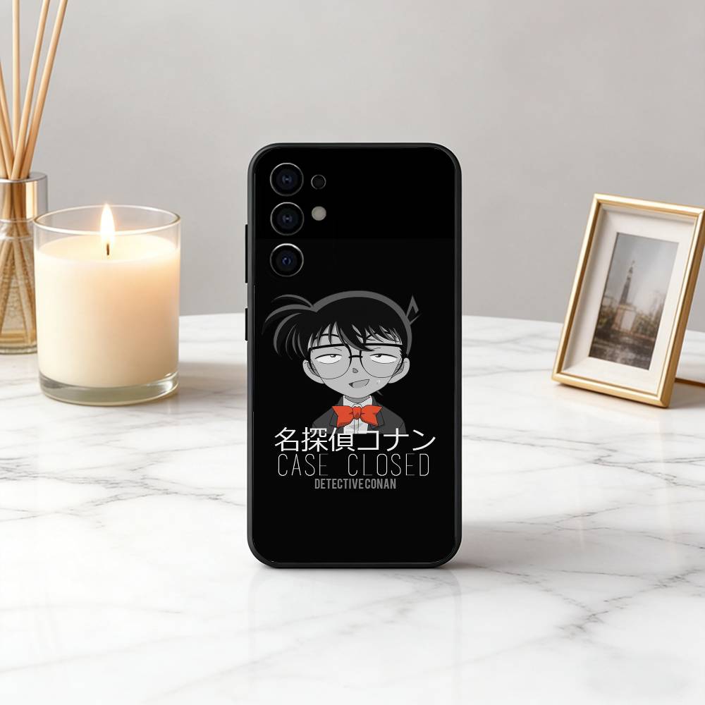 Famous D-Detective Boy C-Conan-es Phone Case For Samsung S25,S24,S21,S22,S23,S30,Ultra,S20,Plus,Fe,Soft Silicone Black Cover