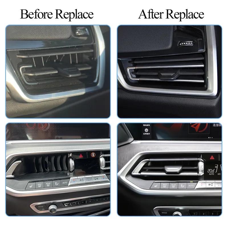 For BMW X5 X6 X7 Series G05 G06 G07 - Car Dashboard Front Left Right Air Conditioning AC Vent Outlet Grille Repair Kit