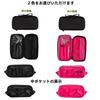Hongzhanfa Double Zipper Makeup Functional Cosmetic Storage Organizer Double-Layer Pouch,
