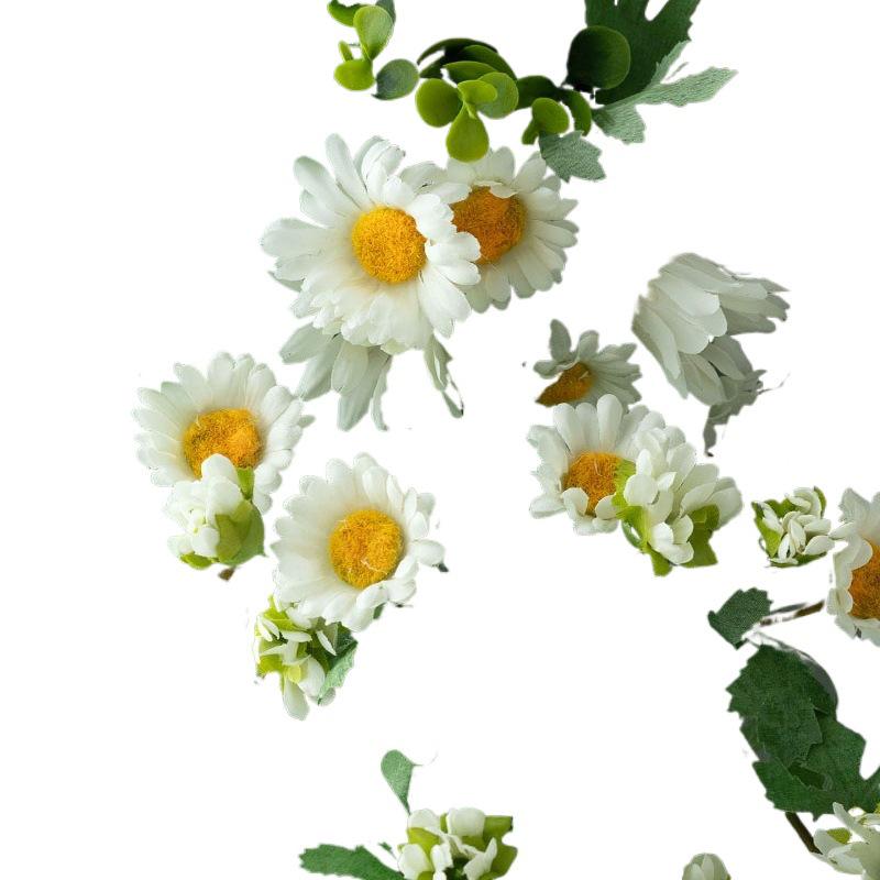 Stylish Daisy Pendant Faux Flower Vine for Indoor Wall Decoration and TV Background