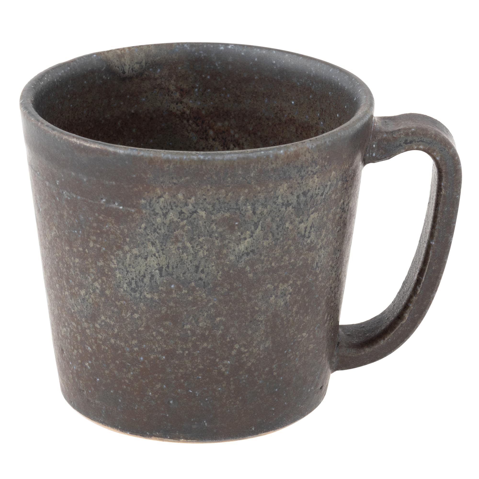 

Marui Seito Shigaraki Ware Hechimon Mug, Small, Approx. 280ml Capacity, Black Kiln-Change Finish, Brown, MR-3-4441