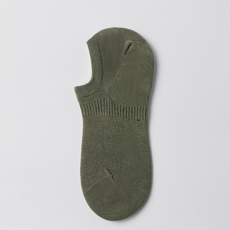 Pure Cotton Men's Solid-color Short Socks, Casual Cotton Socks, Boat Socks, Smelly and Sweat-absorbing, Invisible Socks for Spring and Summer
