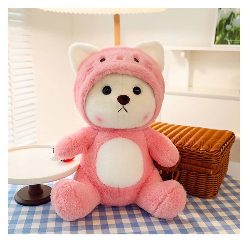 Transforming Doll Bear Plush Toy Sleeping Pillow Girl Child Gift Decoration