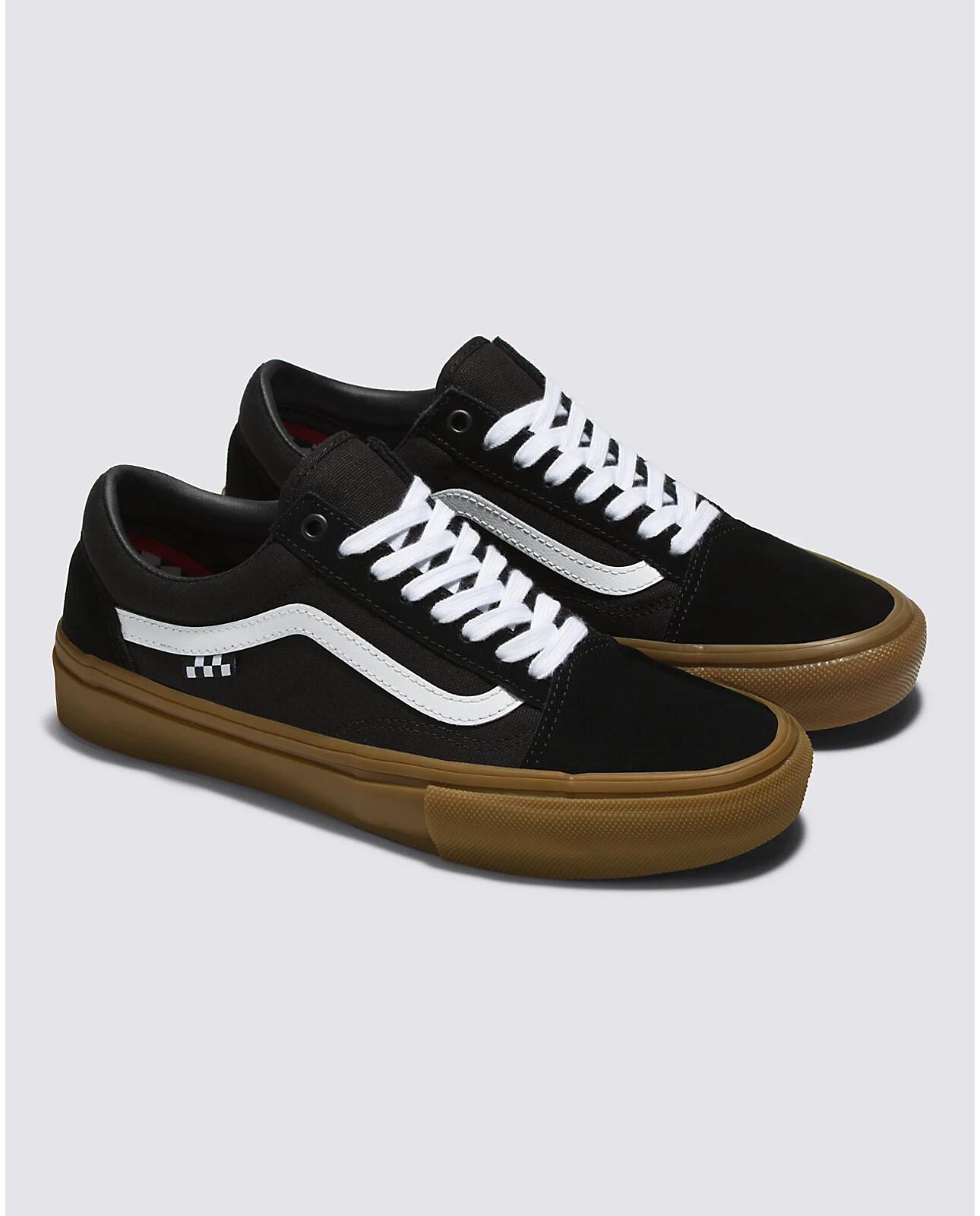 VANS Men s Skate Old Skool Shoe Black / Gum VN0A5FCBB9M 38