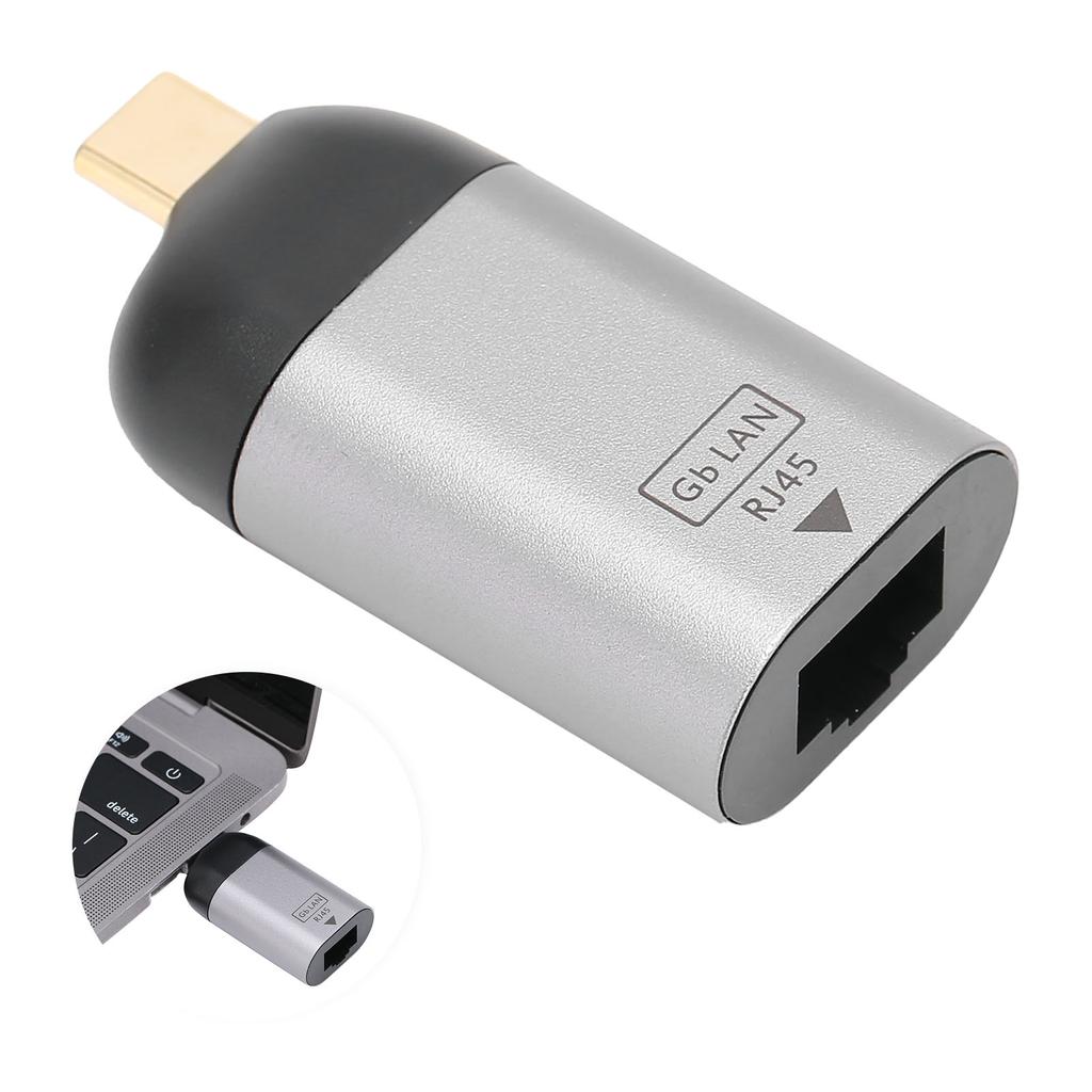 Ethernet Port Adapter TypeC to RJ45 Network Converter Computer External Hardware