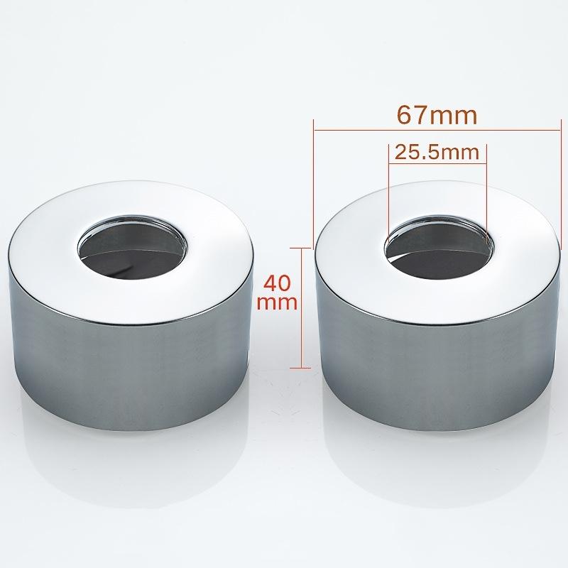 

2 шт. 304 нержавеющая сталь водопроводная труба декоративная крышка душевые принадлежности черный/серебристый комплект для крепления смесителя для душа