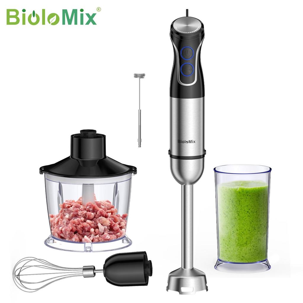 BioloMix HB‑3315 Frullatore a mano 5 in 1 Frullatore a immersione multifunzione