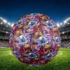 Demon Slayer Print Størrelse 5 Fodbold, PU Slidstærk Fodbold til Kamp Træning og Daglig Øvelse, Fødselsdagsgave til Fodboldfans