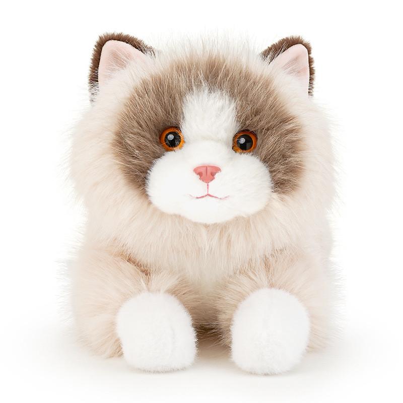 Poupée Chat en Peluche avec Remplissage en Coton PP Pour les Enfants et les Adultes Confort d'Enlacement