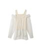 FRAY Layered Square Knit FWNT232057 I.D. Women's (IVR)