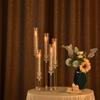 Transparent Acrylic Cross Wedding Candlestick for Banquets, Hotels, Aisles, Restaurants, and Bars