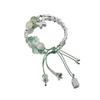 Trendy Summer 2024 Green Beaded Butterfly Bracelet Unique New Chinese Style Jewelry