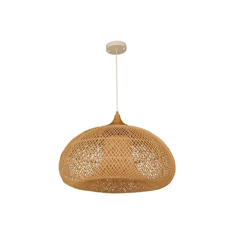 Southeast Asian Wabi-Sabi Rattan Pendant Light for Restaurants, Homestays, Tea Rooms, and Zen Spaces - Vintage Handmade Woven Design