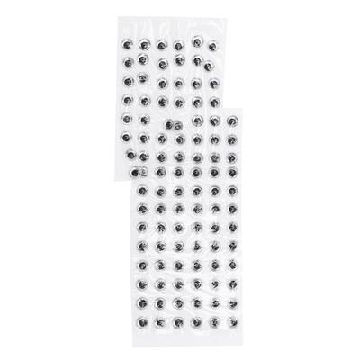 1000 Stück Fischköderaugen 3D 4 mm Anti-Abfallen Exquisite Runde Simulation Fischaugen Zubehör(Silber )
