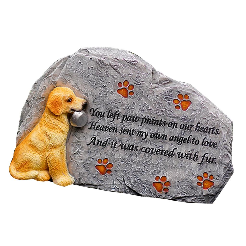 Resin Pet Memorial Plaques Grave Stone Personalized Pet Dog Memorial Stone