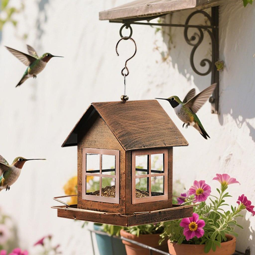 Metal Wild Bird Feeder, Suitable For Outdoor Hanging, Squirrel Feeder