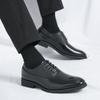 Men Dress Derbys Formal Business Leather Shoes Black Tuxedo Wedding Shoes Plus Size