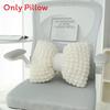 Modern Minimalist Throw Pillow With Puffed Grid Fabric For Office Chairs Comfort