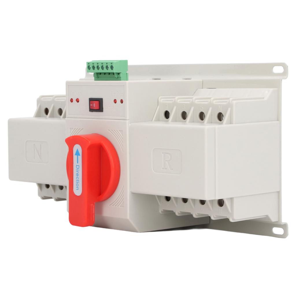 Dual Power Automatic Transfer Switch 400V 4P ATS CB Type Mini Changeover for Household PV