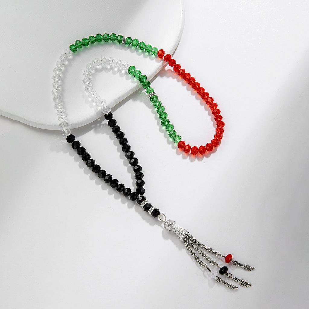 Personalisierte Lange Bunte Muslimische Gebetsperlen Gebetsperlen Armbänder Religiöse Anhänger Unisex Religiöser Schmuck Geschenke