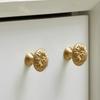 Hardware Messing Kastdeur Handgreep Europese Stijl Gouden Messing Handgrepen Retro Ontwerp Chrysant Handgrepen Kast Lade