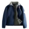Accessible Luxury Cattle Goods! Factory Direct Sales Thickened Heattech Men Berber Fleece Coat Loose Plus Size Velvet Stand Collar Jacket