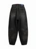 Chaenseseunoi Balloon Fit Dirty Washed Denim Pants (Dark)/M261Pt02