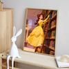 Disney Belle Library Diamond Art Painting Kit 5D Handmade DIY Diamond Painting, Home Wall Decoration