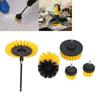 6 Stück Bohrbürsten Auto-Detailing-Set, Kraftschrubber-Bürstenset für effiziente Reinigung von Auto, Boot, Heimflächen, Teppichen, Polstern, Duschwänden, Sitzen