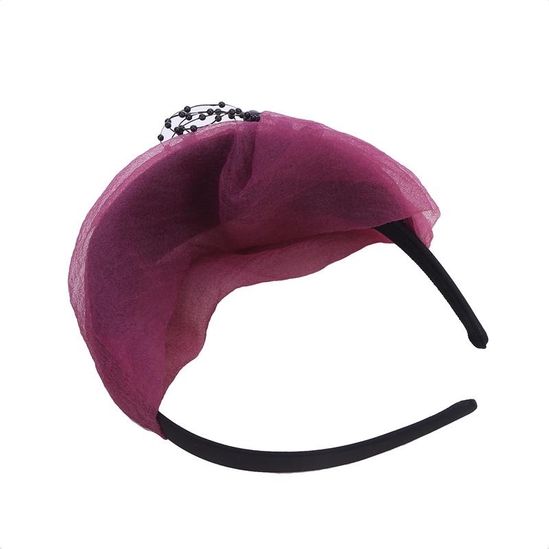 Dámská módní čepice turban z korálků Elegantní pokrývka hlavy večeře na čajový dýchánek