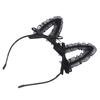 Lace Ear Headband Women Girls Cute Bowknot Decoration Halloween Cosplay Party Hairband