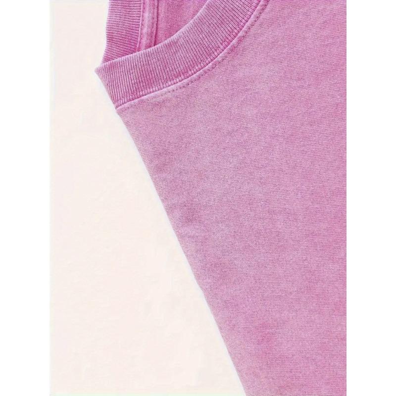 Europäische Größen Gewaschenes T-Shirt, Bedruckt Bedrucktes T-Shirt mit Retro-Muster Geeignet für Outdoor-Aktivitäten Vintage Modische Herren-T-Shirts