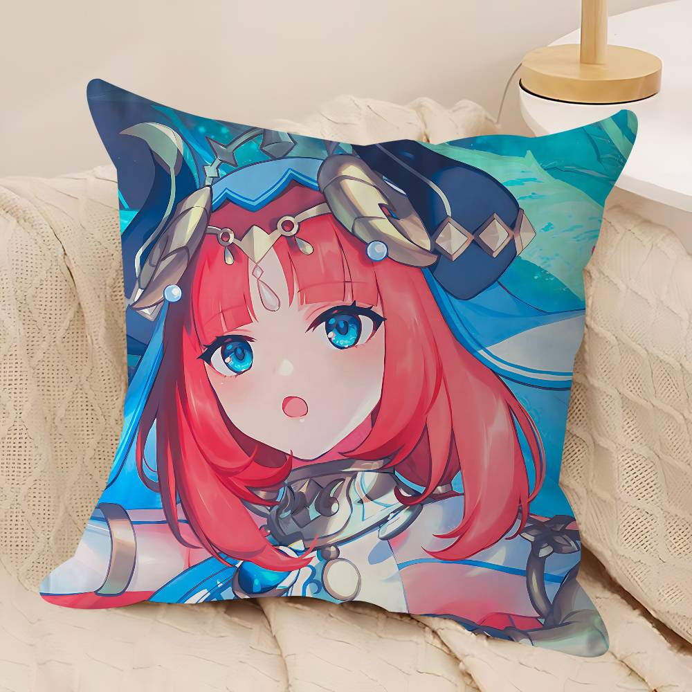 Anime Characters -N-Nilous Pillow Case Removable Washable Cushion Cover – All-Season Soft Linen