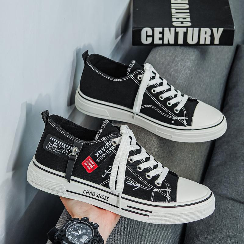 Men's shoes spring 2025 new breathable canvas shoes men's versatile casual board shoes youth sports trendy shoes