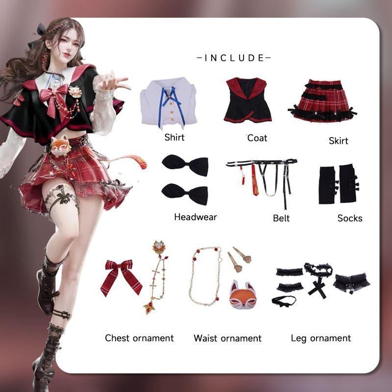 

Bladepoint Naraka Tessa Cosplay Costume Set Game Virtual Characters Halloween XS