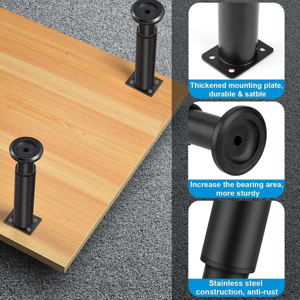 Heavy-Duty Telescopic Bearing Bracket Adjustable Height Bed Beam Support Leg  Bed Frame Support